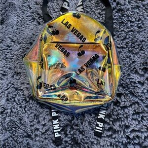 PINK Victoria's Secret Holographic Backpack